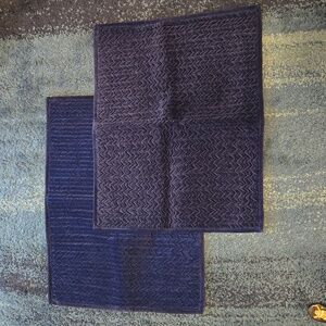 Blue velvet pillow covers